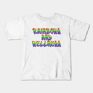 Rainbows and Wellness Kids T-Shirt